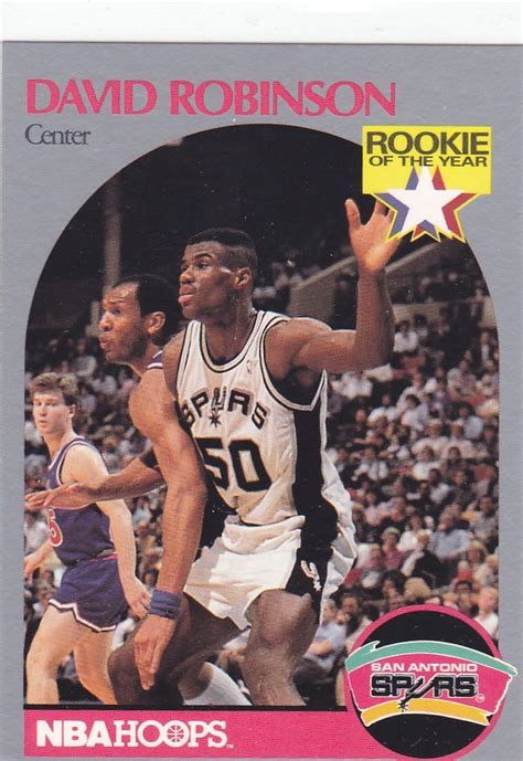 DAVID ROBINSON 1990 NBA HOOPS ROOKIE CARD 270. . David robinson rookie card value